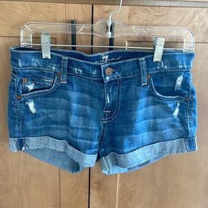 7 for All Mankind denim shorts